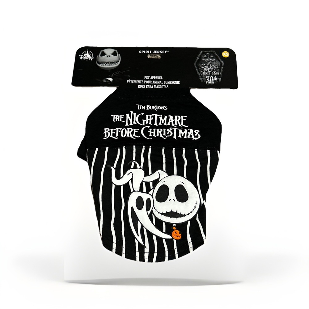 Disney Parks Nightmare Before Christmas Zero Jack Pets Spirit Jersey XS New NWT